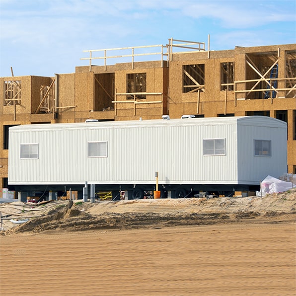 our construction trailers include features such as electricity, plumbing, and security systems